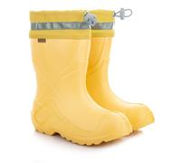 3Kamido GoCamp Bottes en caoutchouc pour enfants - matériau EVA, avec une doublure en feutre chaude et amovible, avec un col à cordon de serrage, avec bande réfléchissante 3M, pour garçons et filles
