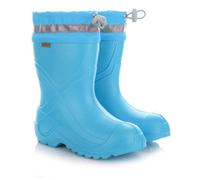 3Kamido GoCamp Bottes en caoutchouc pour enfants - matériau EVA, doublure en feutre, pour garçons/filles - Bleu Clair 24/25
