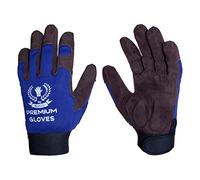 3Kamido Premium Gants de Travail de Luxe en peau de chèvre, pour la mécanique, Montage, Travail général, Emballage, entrepôt, Jardin, Transport, Les Gants de Moto, Le ménage (2 Paires, 10)