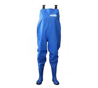 3Kamido Waders pour Femme Cuissardes de pêche, Pantalons avec Bottes, Poitrine de Pêche, Poitrine échassiers (36, Bleu)