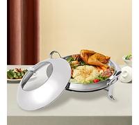 3L Acier Inoxydable Plaque de Cuisson Professionnelle réchauffeur de Nourriture Pot Chauffant Set réchauffeur de Nourriture pour hôtel, Buffet, Restaurant, réunion de Famille, etc. (Argent)
