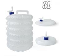 3l Camping En Plein Air Pliable Seau Sac À Eau Conteneur Avec Robinet Portable