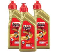 3L Huile de Moteur 100% Synthétique CASTROL Power 1 Scooter 4T 5W40 Technology
