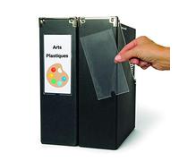 3L Label Holders Polypropylene Self-Adhesive 62x150mm Ref 10345 [Pack of 6]