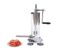 3L Machine verticale manuelle à farcir les saucisses Machine à farcir les saucisses en acier inoxydable Outils pour farcir la viande avec 4 tubes de farce professionnels Cuisine
