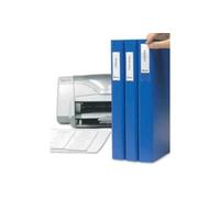 3L Porte-étiquettes auto-adhésif en polypropylène avec insert imprimables Cartes 35 x 75 mm Réf 10321 [Lot de 48]