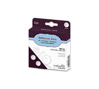 Lot de 100 pastilles adhésives double-face, Autre, Transparent, 9 x 11.5 x 2.5 cm