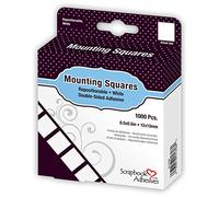 3L Scrapbook Adhesives Permanent Mounting Squares, White, Pack of 1000
