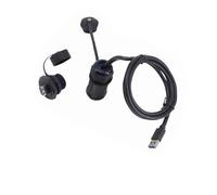 3M 1 Adaptateur de montage sur panneau M25 à 10 broches, prise femelle USB 2.0 IP68, connecteur de câble étanche avec capuchon 1M 3.0 M 3M