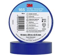 3M 165BL5E Ruban isolant bleu (L x l) 20 m x 19 mm