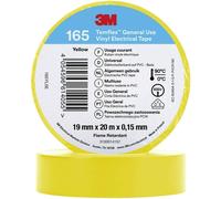 3M 165YL5E Ruban isolant jaune (L x l) 20 m x 19 mm