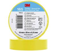 3M 165YL5E Ruban isolant jaune (L x l) 20 m x 19 mm