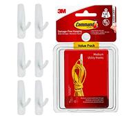3M 17001-VP-6PK Crochets Moyen (6 crochets et 12 languettes adhésives) (Import Royaume Uni)