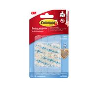 3M 17006clr Command Mini Crochets Transparents 22 x 29 x 11 mm 6 Pièces + 8 Bandes Max 225 g
