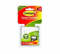 3m 17203 Accroches Tableaux Avec Languettes Adhésives Pack 2 En 1 Taille Petite 4 Paires / Moyenne 8 Paires Import Royaume Uni