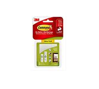 3M Accroches-tableaux 17203 – Languettes adhésives Pack 2-en-1 Petite (4 paires)/Moyenne (8 paires)