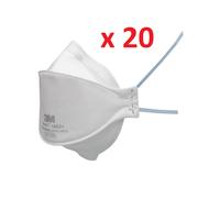 3M 1862+ boite de 20 Masques respiratoire médical 3M™ Aura™, FFP2, Type IIR,