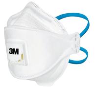 3M 1872V+ Aura Masque respiratoire FFP2 avec valve d'expiration Cool-Flow, jusqu'à 10 fois la valeur limite (emballage individuel hygiénique) x60 morceau