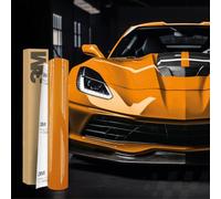 3M 2080 Film de wrapping de voiture - 30 x 152 cm - Film autocollant pour voiture, moto, bateau - Film de protection de peinture 3D - Avec canaux d'air - Pour le covering (G24 - Orange brillant