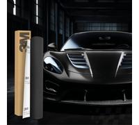 3M 2080 Film de wrapping de voiture - 30 x 152 cm - Film autocollant pour voiture, moto, bateau - Film de protection de peinture 3D avec canaux d'air pour le film (MX12 Matrix noir)