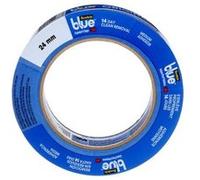 SCOTCH Ruban de masquage multi-surfaces murs/plafonds/métal/bois/verre Bleu 24 mm x 41 m Lot de 2