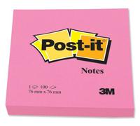 3M 21059 Bloc Notes Post-It Couleurs Néon 76 x 76mm Papier Jaune