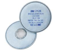 3M 2128 Lot de 10 filtres à particules solides pour vapeurs organiques et particules de gaz acide, type P2R