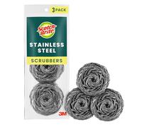 3M 214C 3 Count Scotch-Brite acier inoxydable Tampons - r-curer