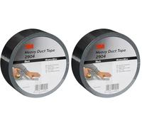 3M 2903/4850B Ruban Adhésif Toilé, 48 mm x 50 m, Noir (Lot de 2)