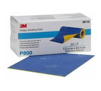 3M Flexible Grip bandes abrasives, P800, 139 mm x 114 mm, perforées sur rouleau de 20 bandes #35112 x1 morceau