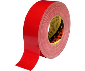 3M 389 Bande tissée, 50 mm x 50 m, rouge x1 morceau
