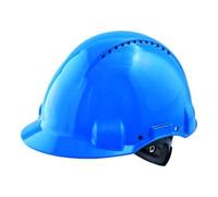 Casque de sécurité 3M™ G3000 rouge, ventilé, avec harnais à crémaillère et basane synthétique