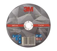 3M 3M™ Disco de Corte Silver Plano, T41, 180 mm x 2 mm x 22 mm, 51797