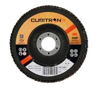 3M 3M Disqueà lamelles 969F Cubitron II, plateau en fibre de verre plat,⌀ 125 mm, Grain: 60 Quantité:1