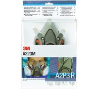 3M 3M™ Kit de media máscara reutilizable, filtro A2P3 R, máscara mediana, 6223M