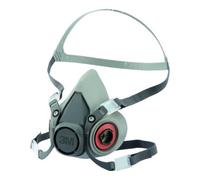 Demi-masque classique réutilisable 3M 6100, Certifié EN sécurité - sans cartouches filtrantes