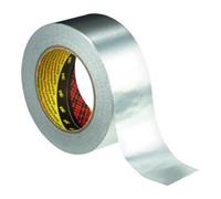 3M ruban adhésif métallique 1436 P/F, argent, 100 mm x 50 m, 0,075 mm x1 morceau