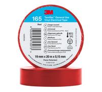 3M 3M Ruban isolant électrique Temflex 165 rouge 19 x 20 mm Quantité:1