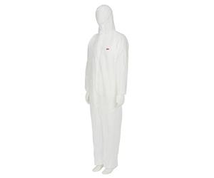 3M 4500 Vêtements de protection type CE, I cat, Polypropylène + polyéthylène laminé 67g / m2, Blanc, taille 4XL