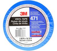 3M Ruban adhésif PVC 471BL50IW - Bleu - 33 m x 50 mm - 1 pièce