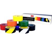 3M 471DEMO5S Ruban adhésif jaune, orange, rouge, vert, bleu, noir, jaune/noir, blanc/noir (L x l) 33 m x 50 mm 8 pc(s)