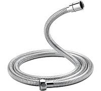 3M 4M 5M Flexible de douche long 360° sans enchevêtrement - Raccord standard - Extensible - Anti-torsion - Flexible - Universel - Connexion G 1/2 (argenté, 5 m)