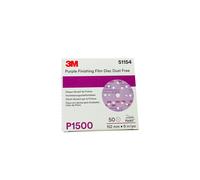 3M 51154 Disques Abrasifs 260L P1500 15 Trous Pièces 50