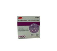 3M 51155 DISQUES ABRASIFS 260L P800 15 TROUS PIÈCES 50
