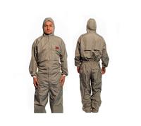 3M 51851 Combinaison de protection, grise, type 6, taille XL, Matériau : polyester avec fils de carbone verticaux sur le tissu, combinaison réutilisable x10 morceau