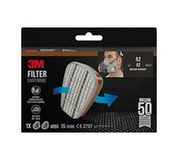 3M 6055 Cartouche filtrante active, 1 Unité (Lot de 1), Assorted