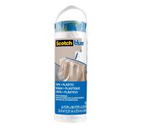 3M ScotchBlue Film de masquage pour peintre avec ruban adhésif Rouleau de recharge PT2093EL-48, 122 cm x 27,4 m x6 morceau
