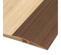 3M*7CM Barre de Seuil Adhesive, Seuil de Porte Adhesif PVC, Barre de Seuil Rattrapage de Niveau pour Hauteur du Seuil 10mm ~ 15mm, Rampe de Seuil Bandes de Transition Sol (Grain de Bois Marron Foncé)