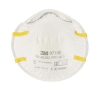 3M Masque anti poussière 8710 sans soupape - FFP1 - Blanc - Lot de 3