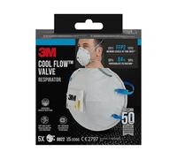 3M 8822PRO5 FFP2 Lot de 5 masques respiratoires pour ponçage manuel et outils électriques